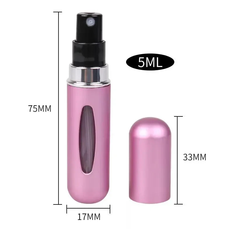 Tragbarer 5-ml-Parfümzerstäuber aus Aluminium!
